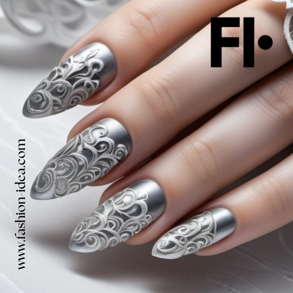 Holiday Nail Ideas. A sense of luxury and perfectly match the elegance of Christmas and New Year’s events