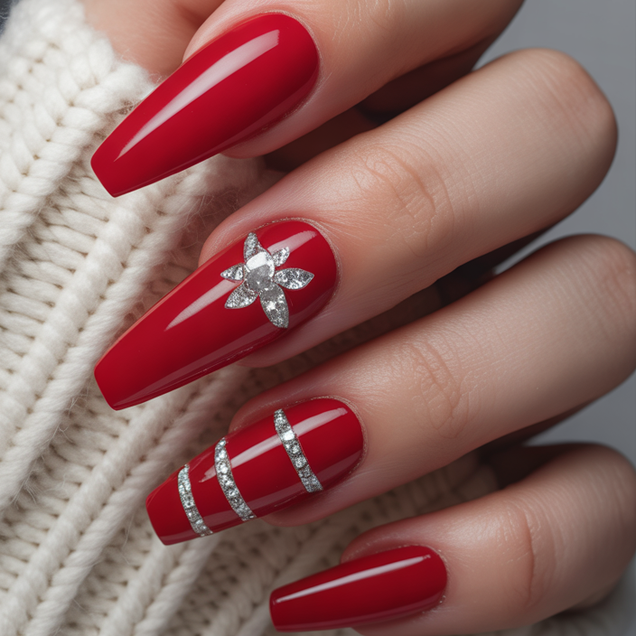 Red Christmas Nail Ideas