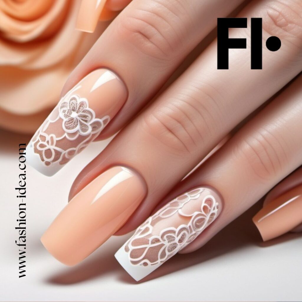 FASHION IDEA Lace Nail Art: A Tale of Elegance and Style