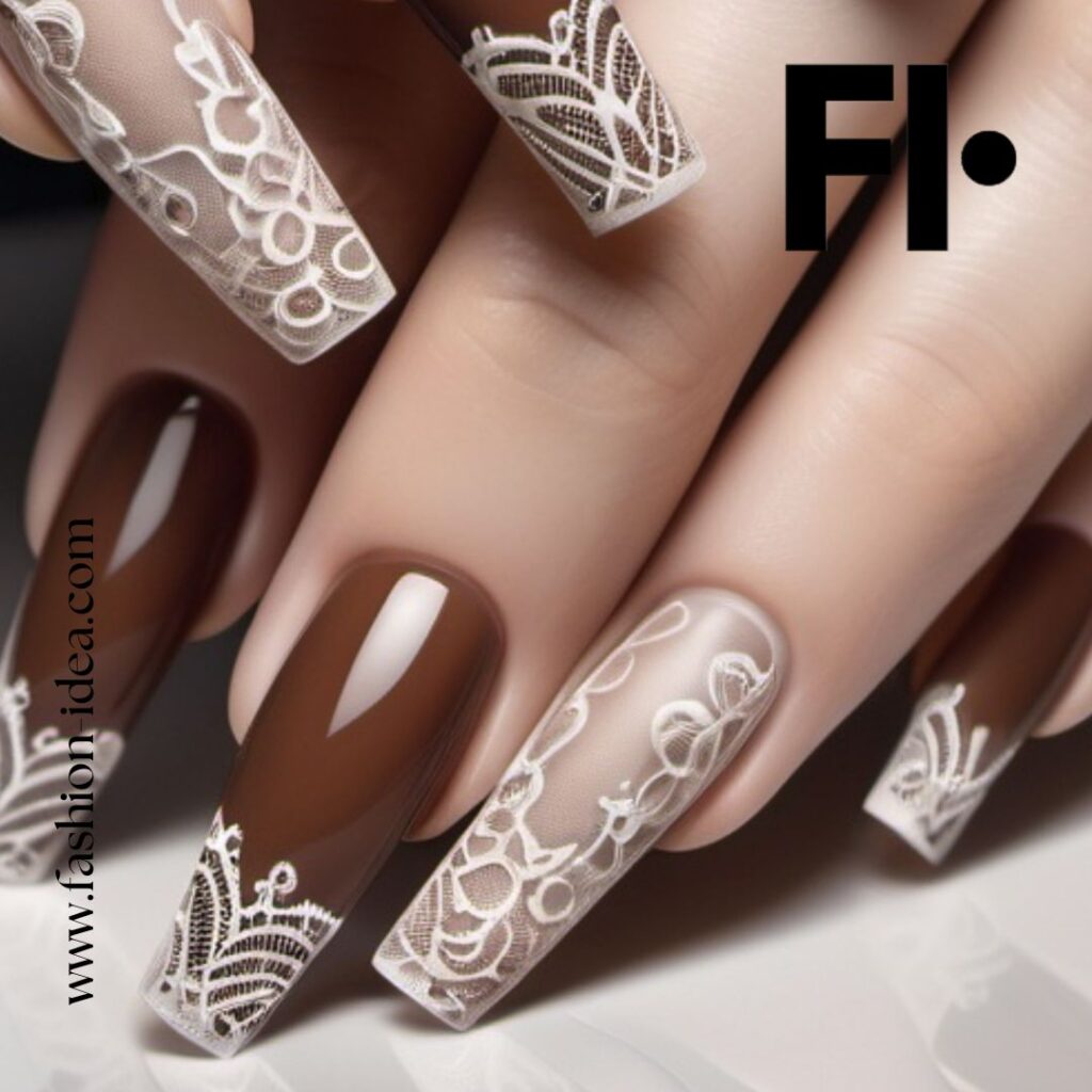 FASHION IDEA Lace Nail Art: A Tale of Elegance and Style