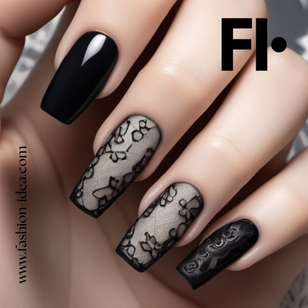 FASHION IDEA Lace Nail Art: A Tale of Elegance and Style