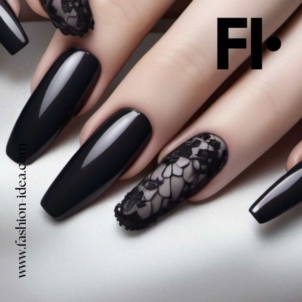 FASHION IDEA Lace Nail Art: A Tale of Elegance and Style