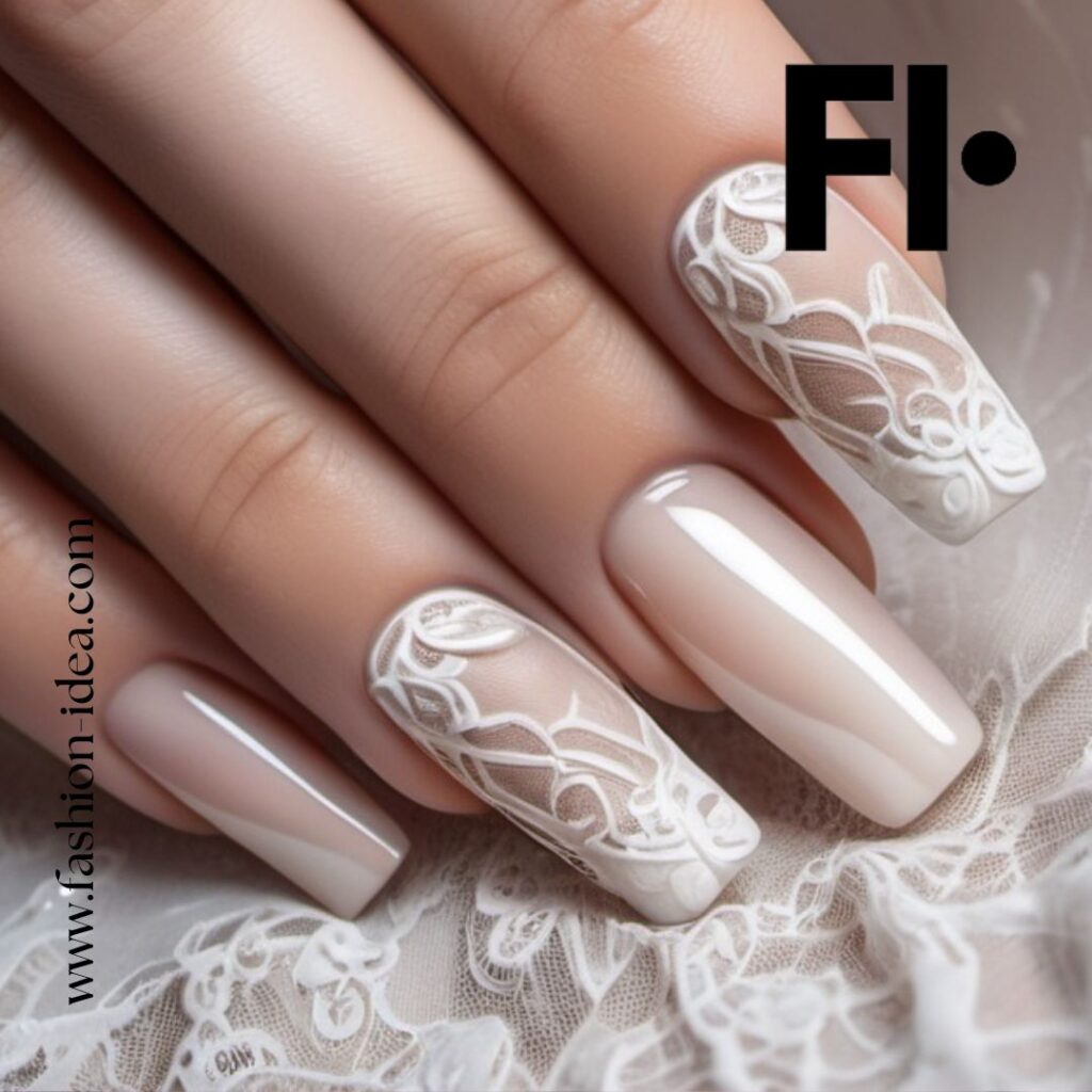 FASHION IDEA Lace Nail Art: A Tale of Elegance and Style