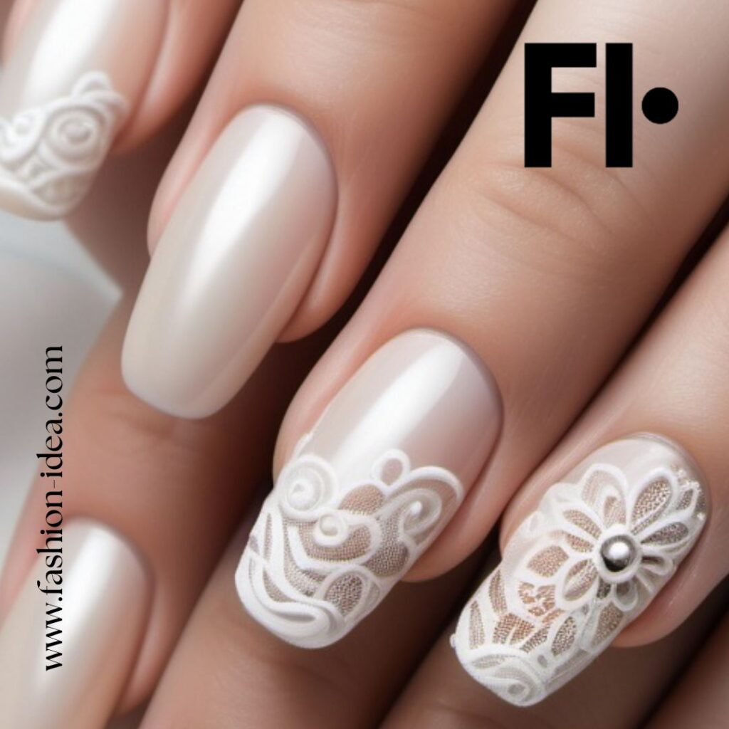 FASHION IDEA Lace Nail Art: A Tale of Elegance and Style