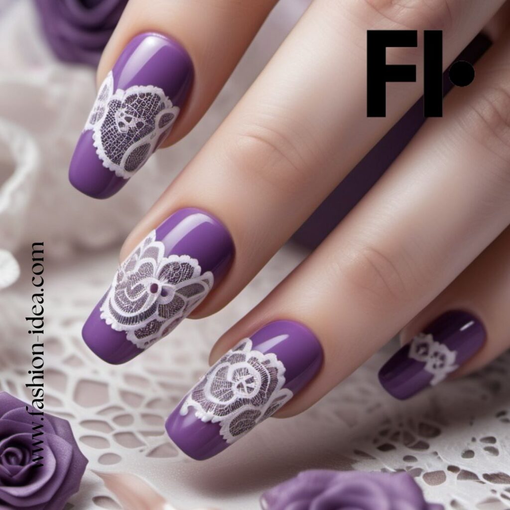 FASHION IDEA Lace Nail Art: A Tale of Elegance and Style
