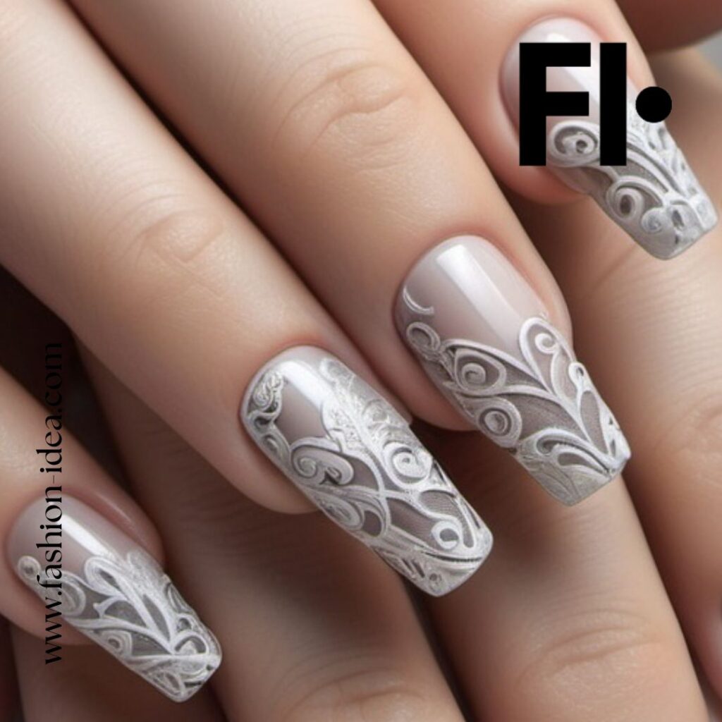 FASHION IDEA Lace Nail Art: A Tale of Elegance and Style