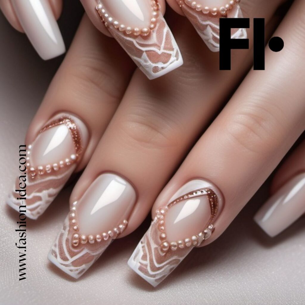 FASHION IDEA Lace Nail Art: A Tale of Elegance and Style