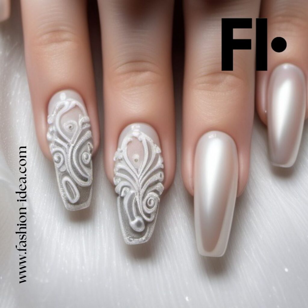 FASHION IDEA Lace Nail Art: A Tale of Elegance and Style