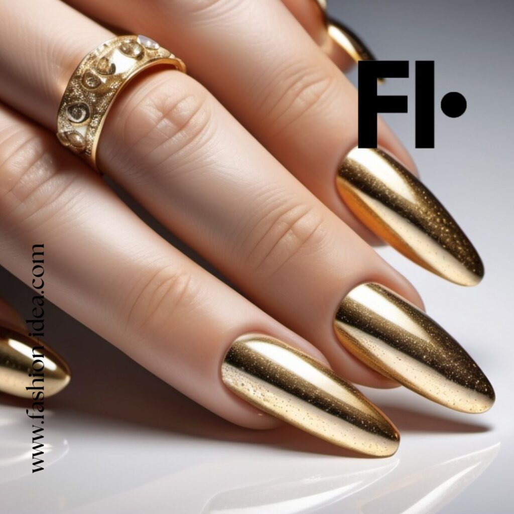 Holiday Nail Ideas. A sense of luxury and perfectly match the elegance of Christmas and New Year’s events