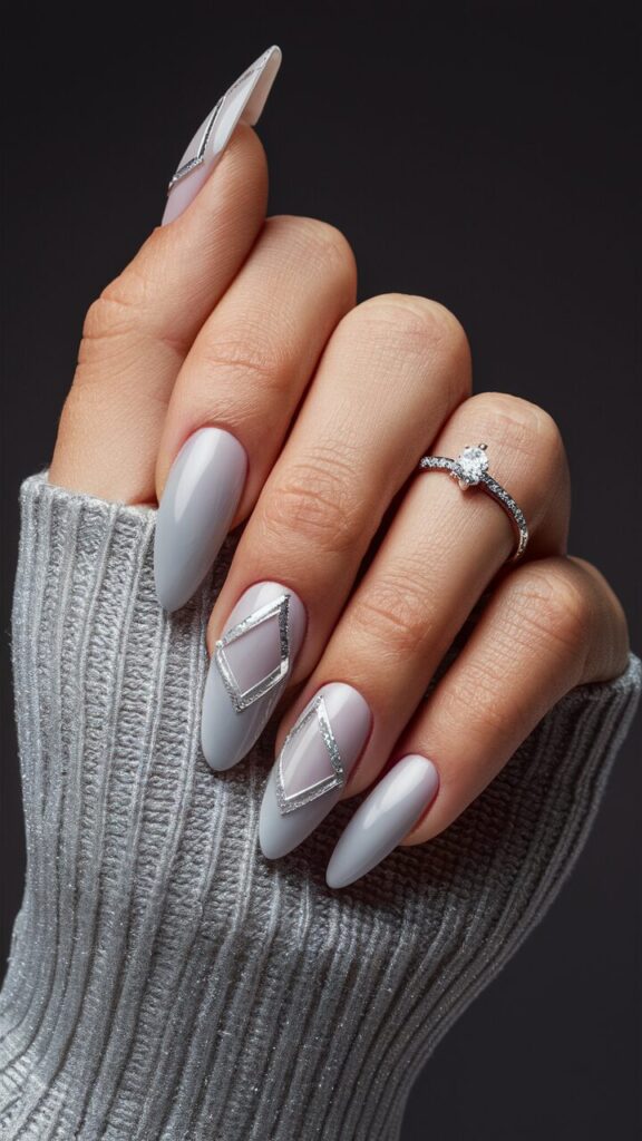 Holiday Nail Ideas. A sense of luxury and perfectly match the elegance of Christmas and New Year’s events