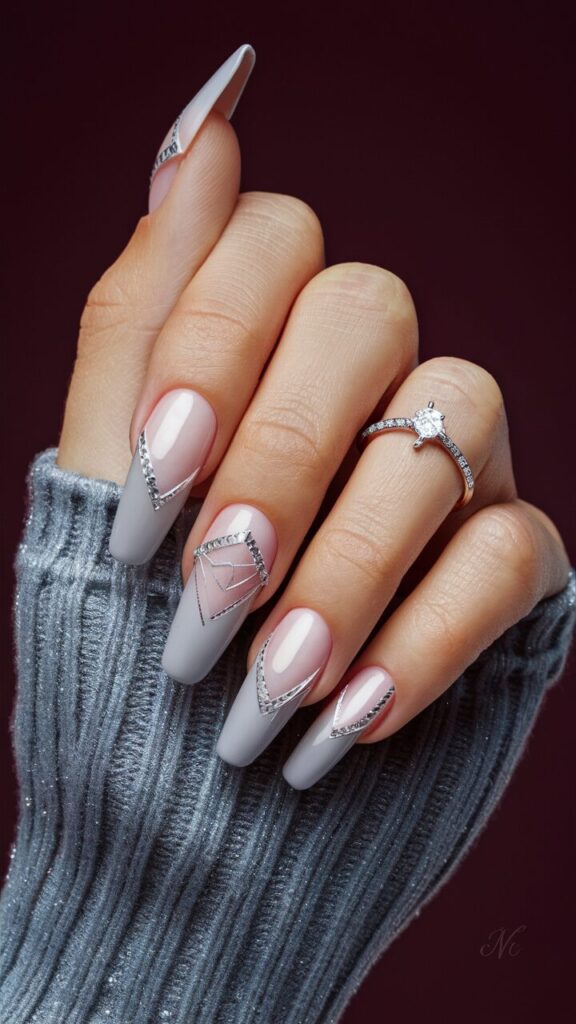 Holiday Nail Ideas. A sense of luxury and perfectly match the elegance of Christmas and New Year’s events