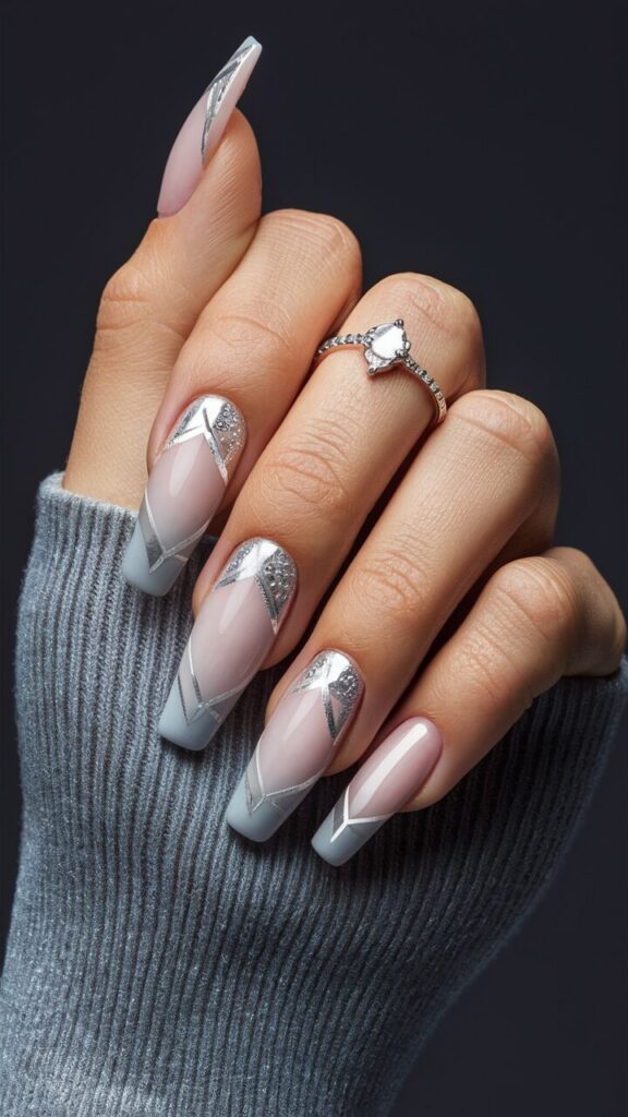 Holiday Nail Ideas. A sense of luxury and perfectly match the elegance of Christmas and New Year’s events