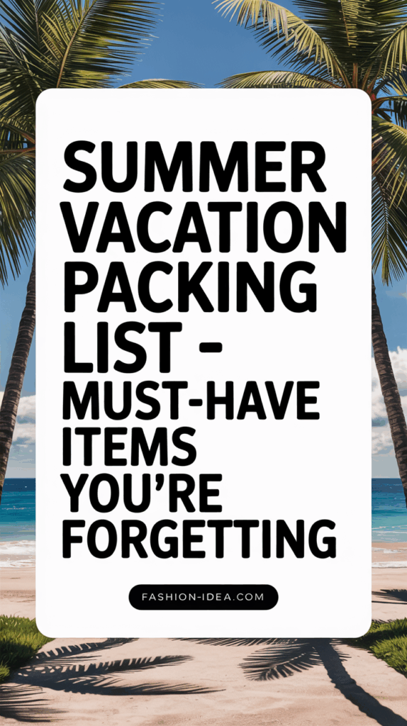 How to Pack for a Summer Getaway Like a Pro – Must-Have Items You’re Forgetting
