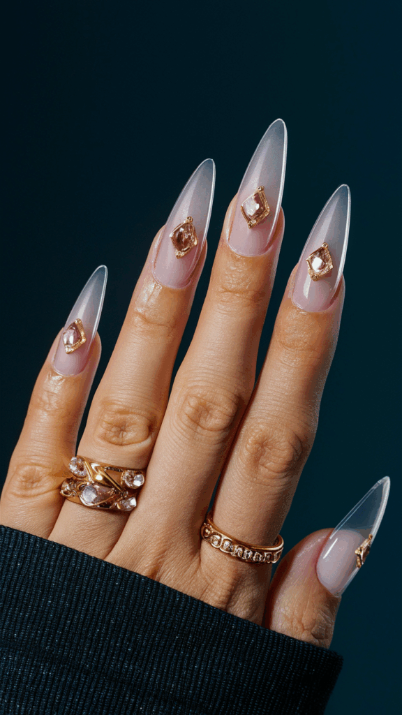 Dubai Inspired Nails. Gold and Gemstone Inspired Nails – Dubai Luxury Style

Dubai is often described as the city of gold, the home of extravagance