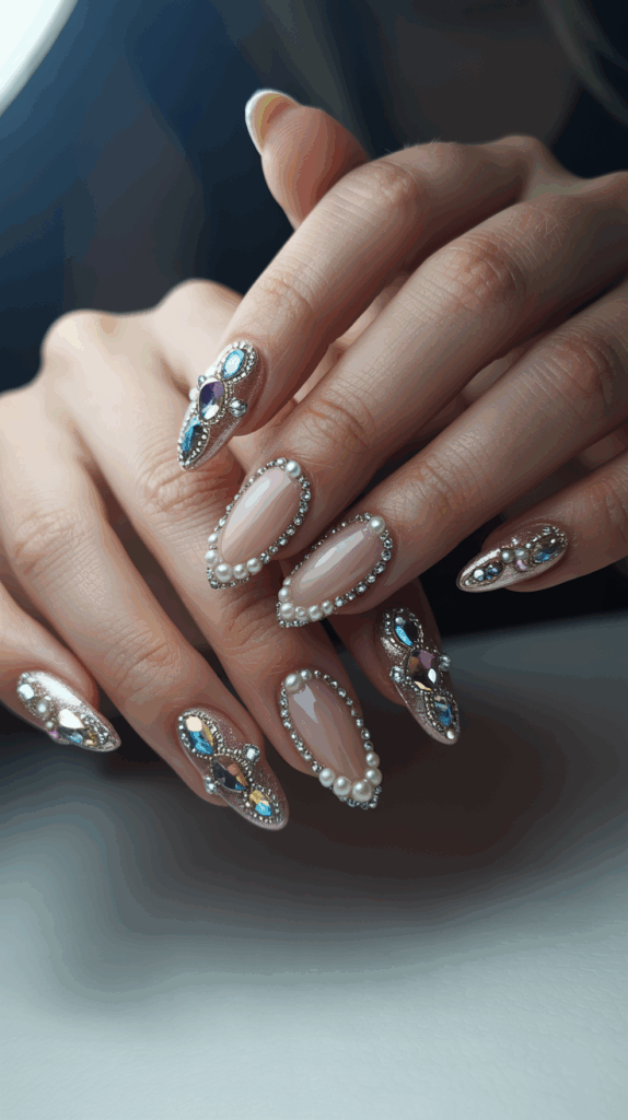Dubai Inspired Nails. Gold and Gemstone Inspired Nails – Dubai Luxury Style

Dubai is often described as the city of gold, the home of extravagance