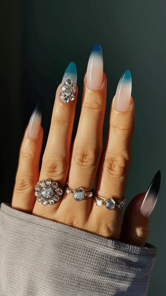 Dubai Inspired Nails. Gold and Gemstone Inspired Nails – Dubai Luxury Style

Dubai is often described as the city of gold, the home of extravagance
