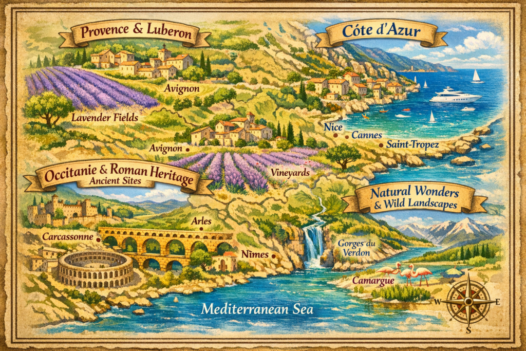 23 Dreamy Places to Visit in the South of France (+ Map!)