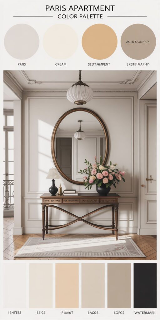 Paris Apartment Aesthetic Home Decor. How to Get the Look (Renter-Friendly) kind of calm you feel when you step into a true Paris apartment.