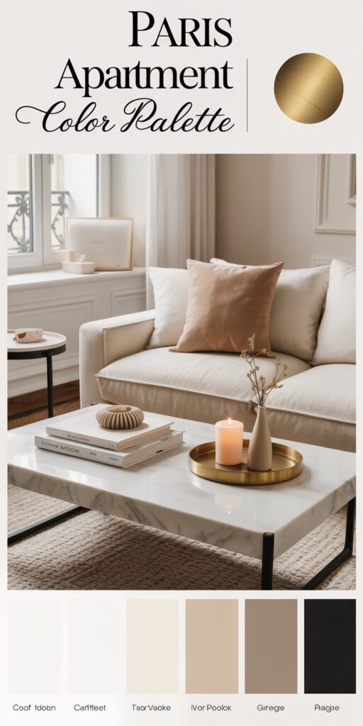 Paris Apartment Aesthetic Home Decor. How to Get the Look (Renter-Friendly) kind of calm you feel when you step into a true Paris apartment.