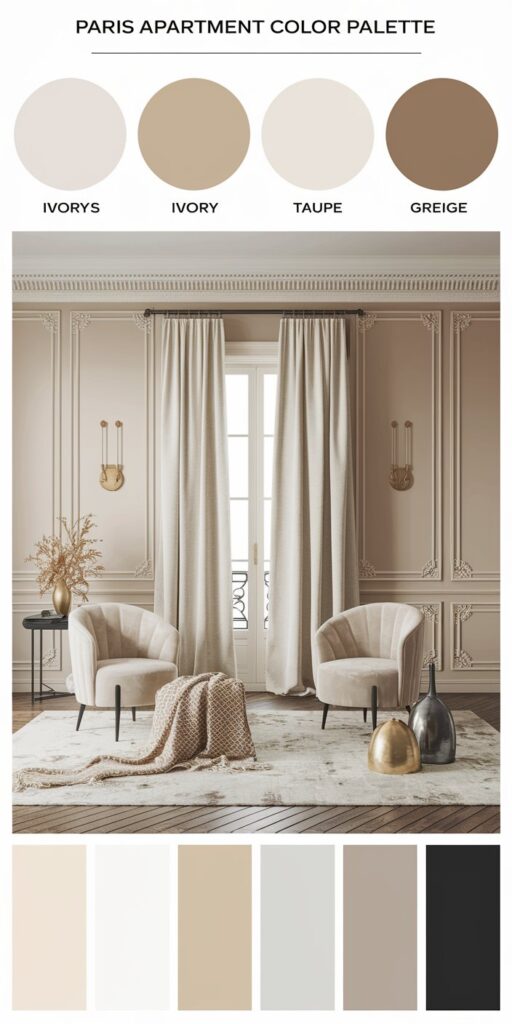 Paris Apartment Aesthetic Home Decor. How to Get the Look (Renter-Friendly) kind of calm you feel when you step into a true Paris apartment.