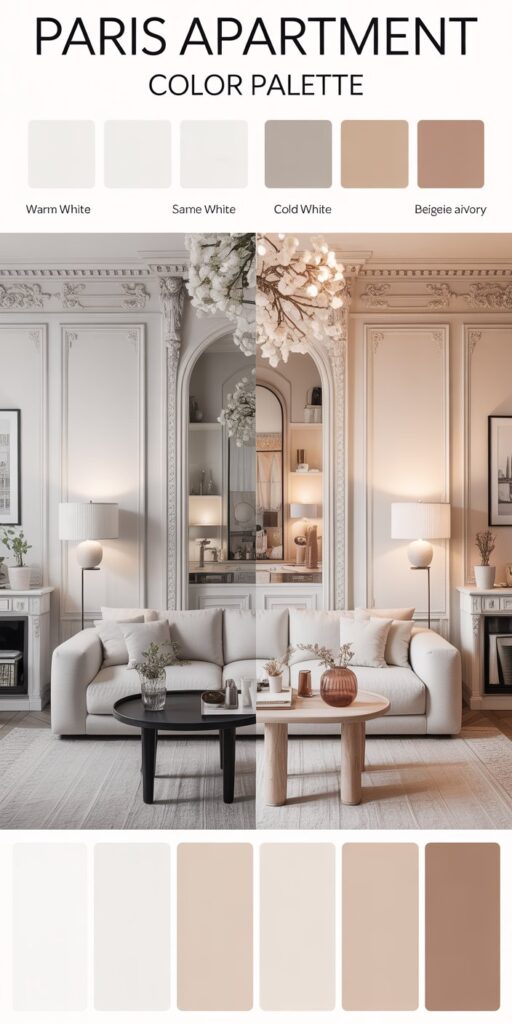 Paris Apartment Aesthetic Home Decor. How to Get the Look (Renter-Friendly) kind of calm you feel when you step into a true Paris apartment.