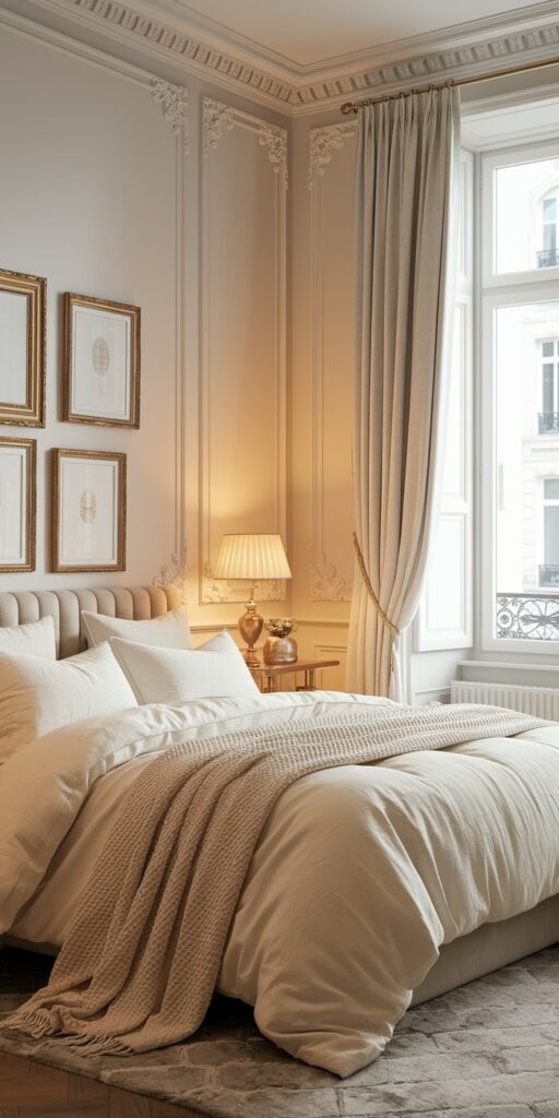 Paris Apartment Aesthetic Home Decor. How to Get the Look (Renter-Friendly) kind of calm you feel when you step into a true Paris apartment.