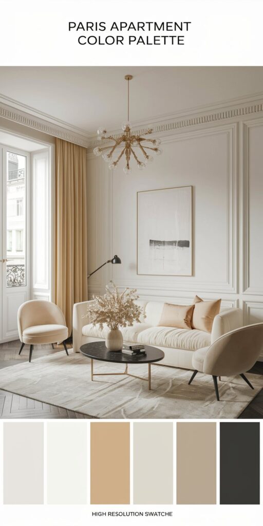 Paris Apartment Aesthetic Home Decor. How to Get the Look (Renter-Friendly) kind of calm you feel when you step into a true Paris apartment.