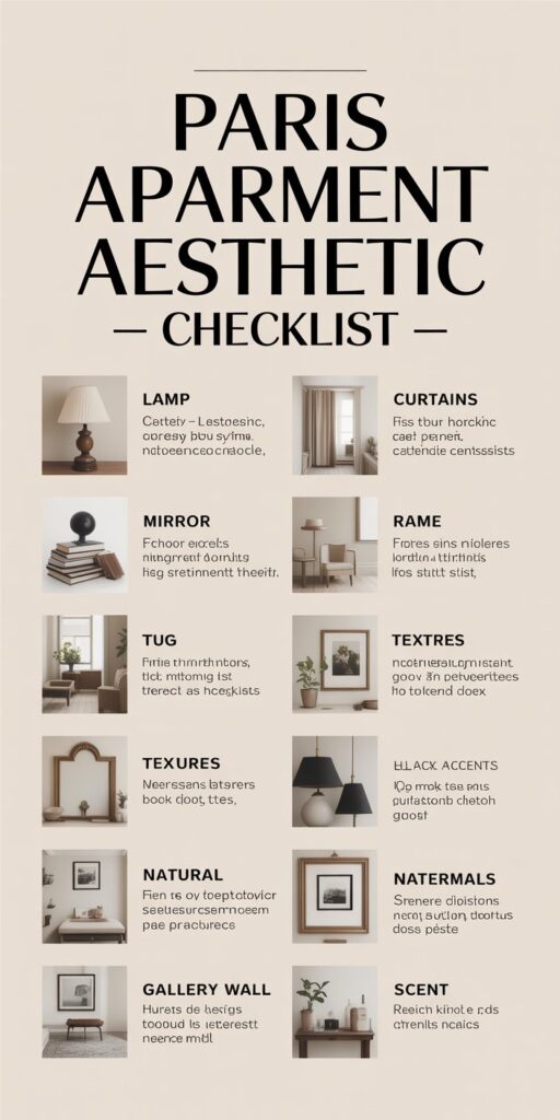 Paris Apartment Aesthetic Home Decor. How to Get the Look (Renter-Friendly) kind of calm you feel when you step into a true Paris apartment.