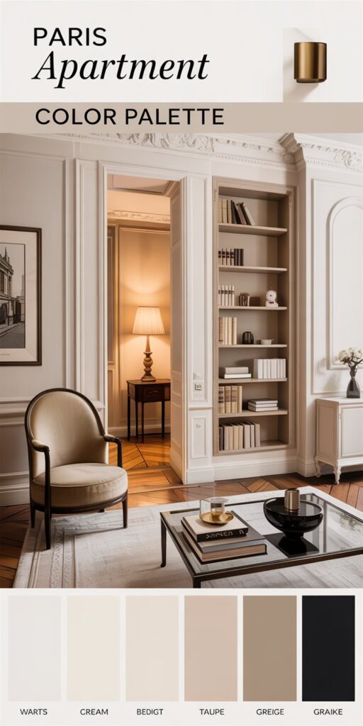 Paris Apartment Aesthetic Home Decor. How to Get the Look (Renter-Friendly) kind of calm you feel when you step into a true Paris apartment.