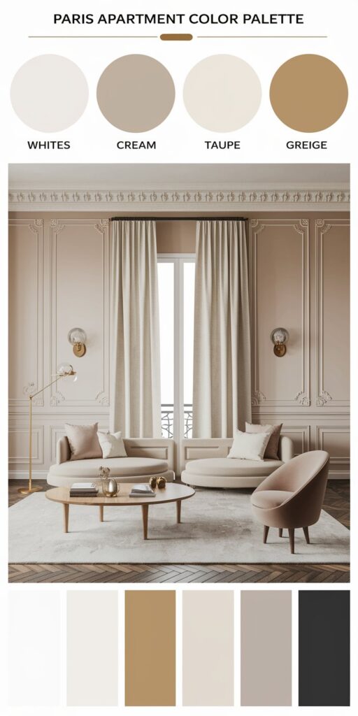 Paris Apartment Aesthetic Home Decor. How to Get the Look (Renter-Friendly) kind of calm you feel when you step into a true Paris apartment.